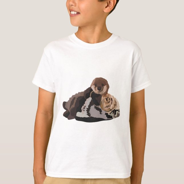 Camiseta S é para Sea Otter (Frente)