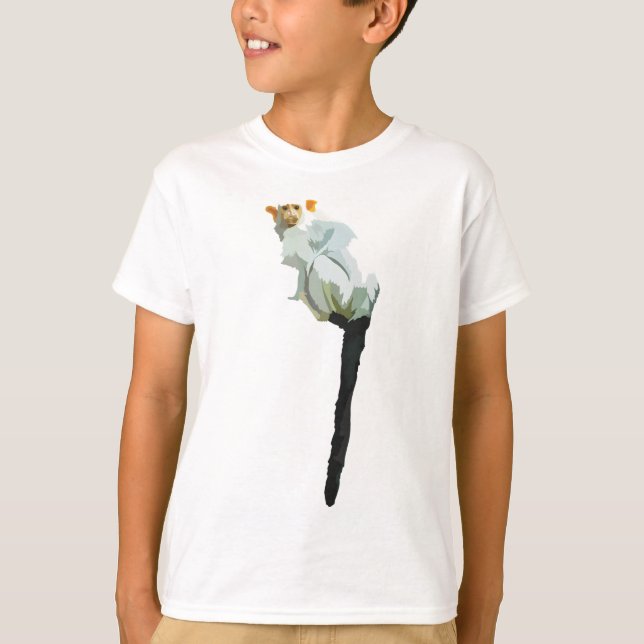 Camiseta S é para Silvery Marmoset (Frente)