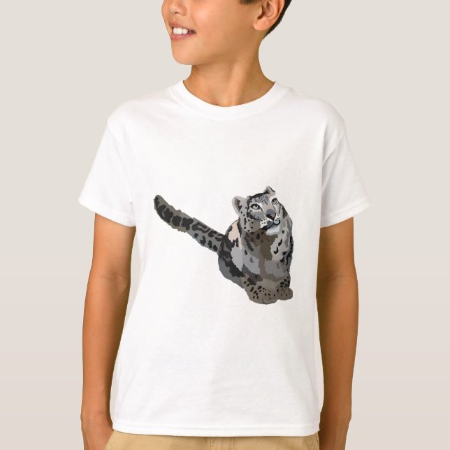 Camiseta S é para Snow Lepard (Frente)