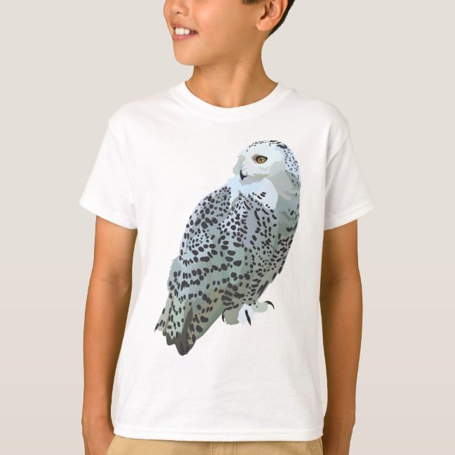 Camiseta S é para Snowy Owl (Frente)