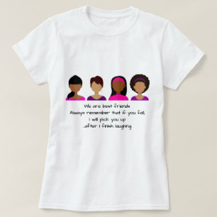 Camiseta S M L XL Melhores Amigos Cotação Púrpu