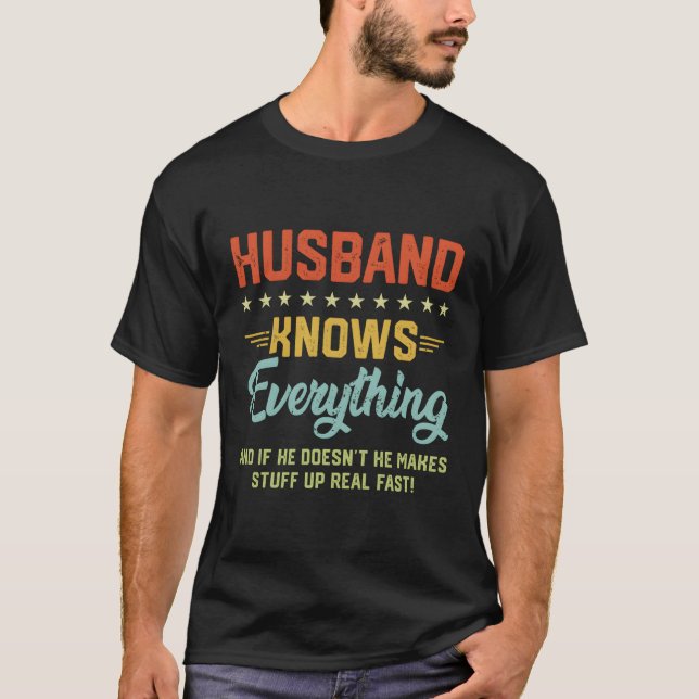 Camiseta S Marido Sabe Tudo Marido (Frente)