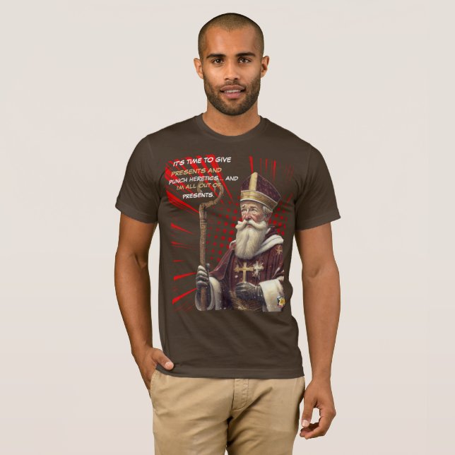 Camiseta S. Nicolau “Punir os Heréticos” (Frente Completa)