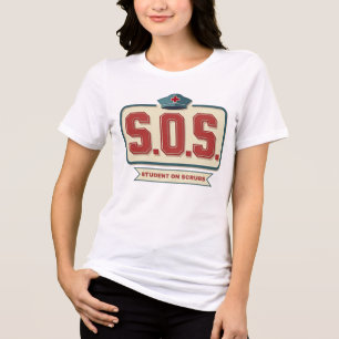 Camiseta S.O.S. - Estudante Em Escrubs