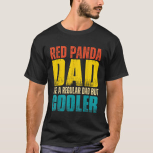 Camiseta S Pai De Panda Vermelha Como Um Pai Regular Mas