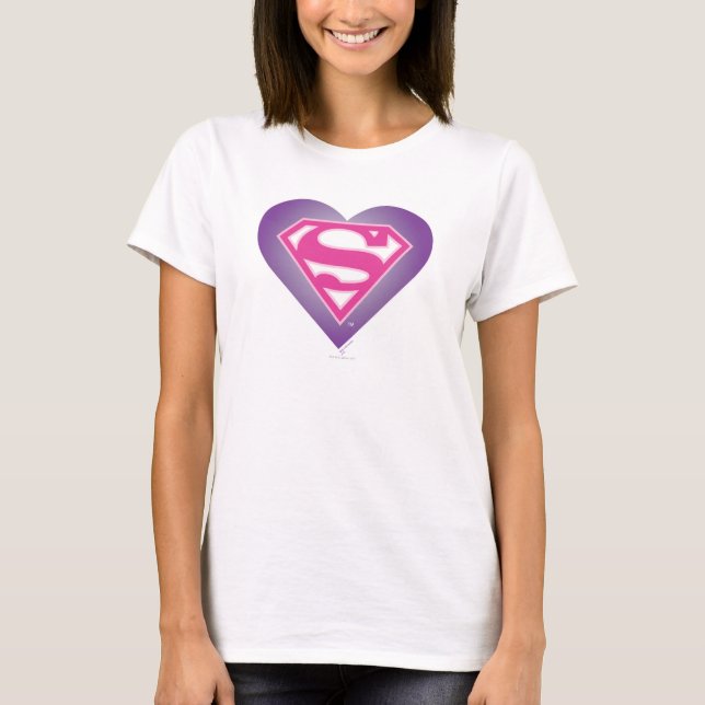 Camiseta S-Shield do Coração Roxo (Frente)