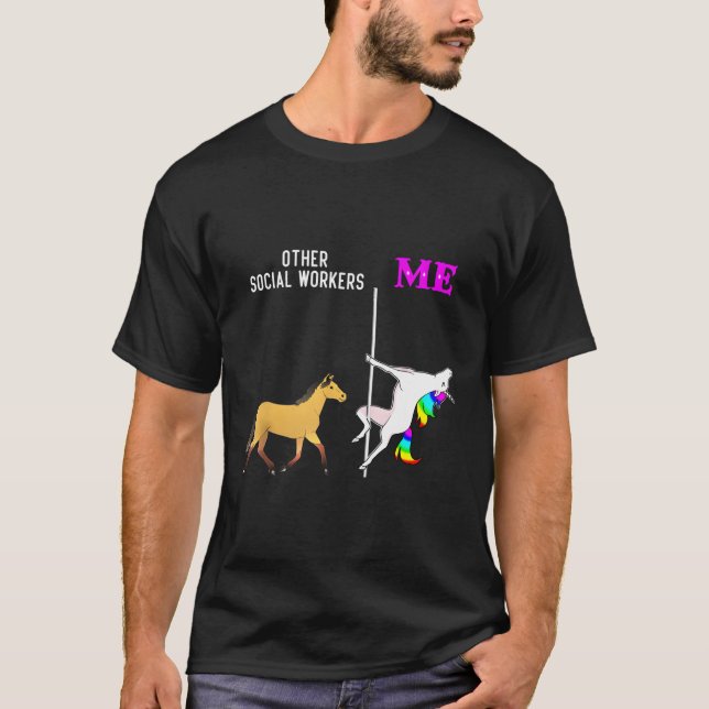 Camiseta S. Sociais e Eu Unicorn Dançando (Frente)