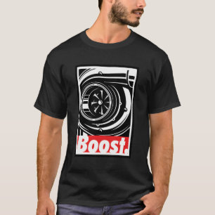 Camiseta S Turbo Boost Para Carros De Corrida E De Condução