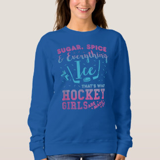 Camiseta S ugar Spice And Everything I ce Hockey Girl
