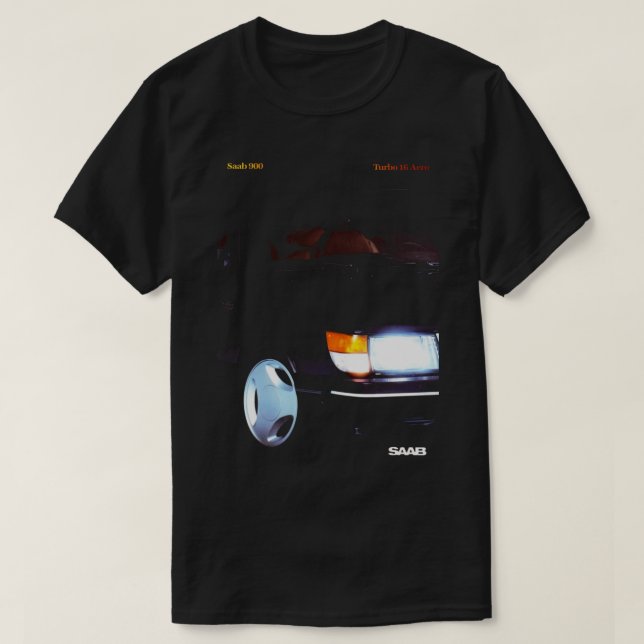 CAMISETA SAAB 900 TURBO 16 AERO (Frente do Design)