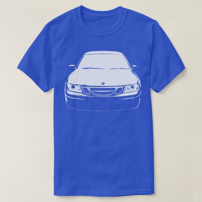 Camiseta Saab 93 OG 1rua clássico monoblock branco (Frente do Design)