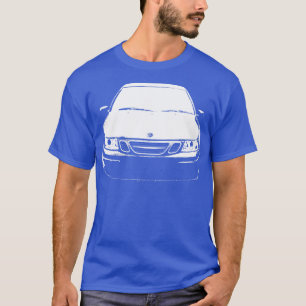 Camiseta Saab 93 OG 1rua clássico monoblock branco