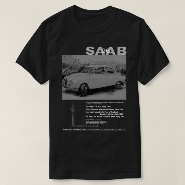 CAMISETA SAAB 96 (Frente do Design)