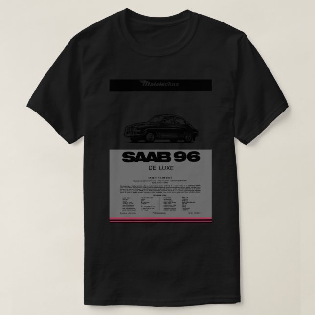 CAMISETA SAAB 96 - PROPRIETÁRIO_S MANUAL (Frente do Design)