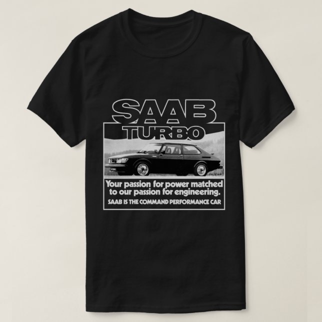 CAMISETA SAAB 99 TURBO (Frente do Design)