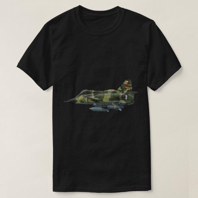 Camiseta SAAB AJS 37 Viggen (Frente do Design)