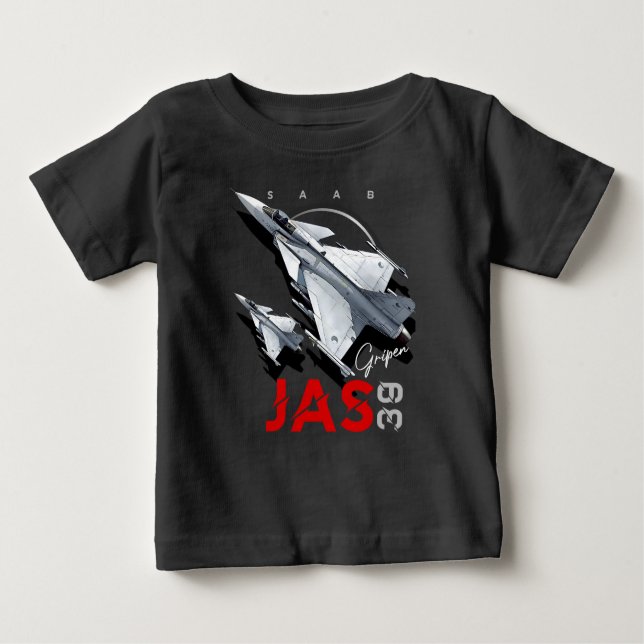 Camiseta Saab JAS39 Gripen Aeronaves de combate suecas (Frente)