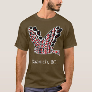 Camiseta Saanich Redail Hawk Native Bird of Prey Art Long
