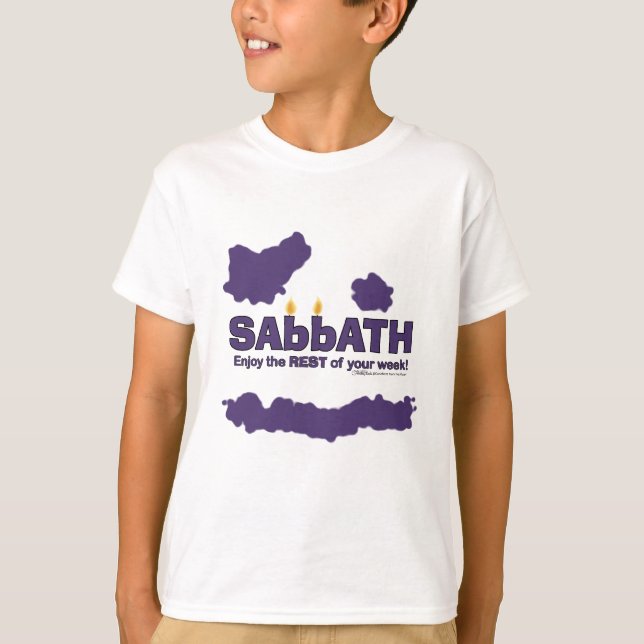 Camiseta Sabá com velas - Aproveite o REST da sua semana (Frente)