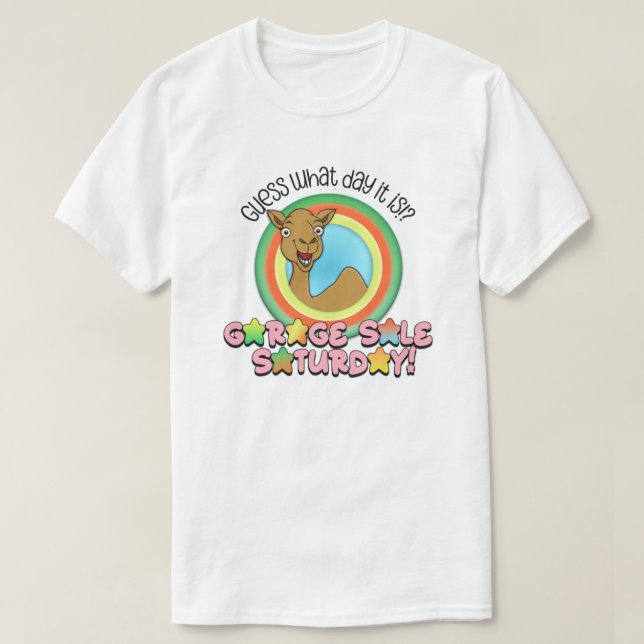 Camiseta Sábado de Feira de Garagem (Frente do Design)