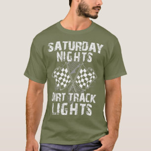 Camiseta Sábado, Noites, Dirt Track Lights Racing Driver