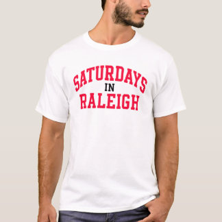 Camiseta Sábados em Raleigh - Jogo Day College Futebol