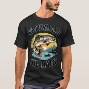 Camiseta Sábados Para Pais Piada de Pesca Dia dos Pais