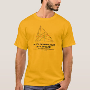 Camiseta Sabe qual é a linha do Euler? (Geometria)