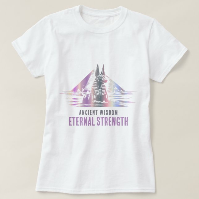 Camiseta Sabedoria Antiga, Força Eterna - metálico (Frente do Design)