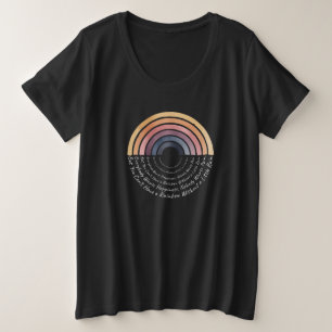 Camiseta Sabedoria Arco-íris Boho: Arte de Citação de Felic