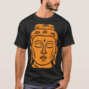 Camiseta Sabedoria budista da cabeça do backprint