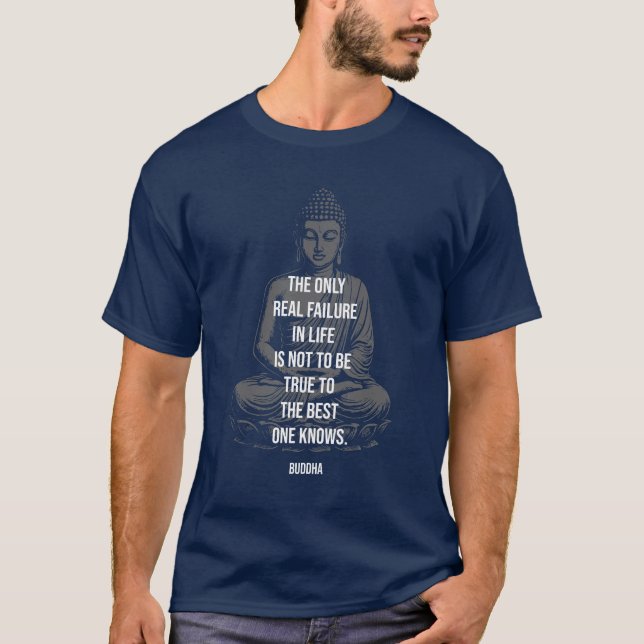 Camiseta Sabedoria de Buda: Fiel ao Seu Melhor Eu (Frente)