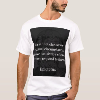Camiseta Sabedoria de Epictetus: empoderamento através da r