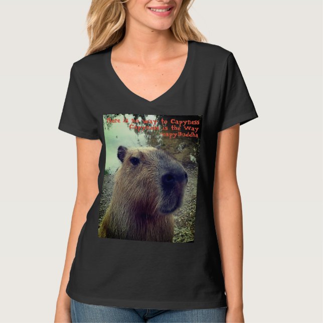 Camiseta Sabedoria do Capybara (Frente)
