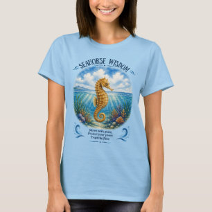 Camiseta Sabedoria do Cavalo-Marinho Sob as Ondas