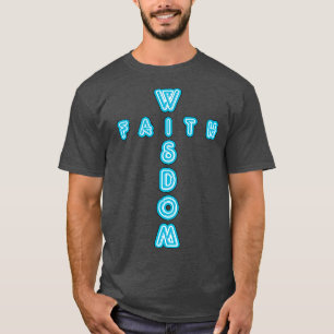 Camiseta Sabedoria E Fé Cruzando Sinais De Típica