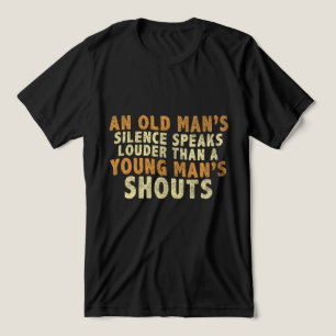 Camiseta Sabedoria eterno - Uma citação de silêncio de um v