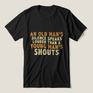Camiseta Sabedoria eterno - Uma citação de silêncio de um v