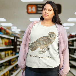 Camiseta Sabedoria Leva Tempo Coruja