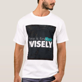 Camiseta Sabedoria - textura azul escura