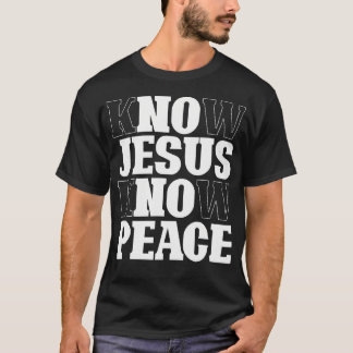 Camiseta Sabem Jesus Sabem Paz Religião Igreja de Deus Cris