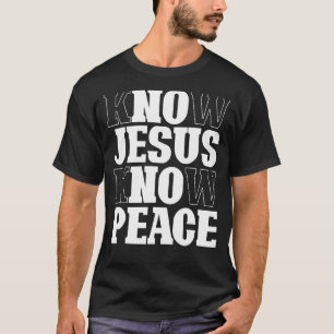 Camiseta Sabem Jesus Sabem Paz Religião Igreja de Deus Cris