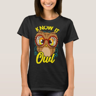 Camiseta Sabem Que Coruja Pun Animal Puns Bonitos Sarcástic