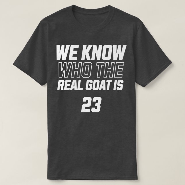 Camiseta Sabemos quem é o verdadeiro Goat (Frente do Design)