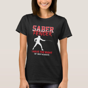 Camiseta Saber Fencer - Treinador de Esgrima Combate aos Es