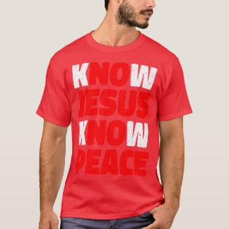 Camiseta Saber que Jesus conhece o presente religioso da pa