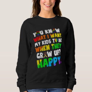 Camiseta Sabes O Que Quero Para Os Meus Filhos Feliz Humor