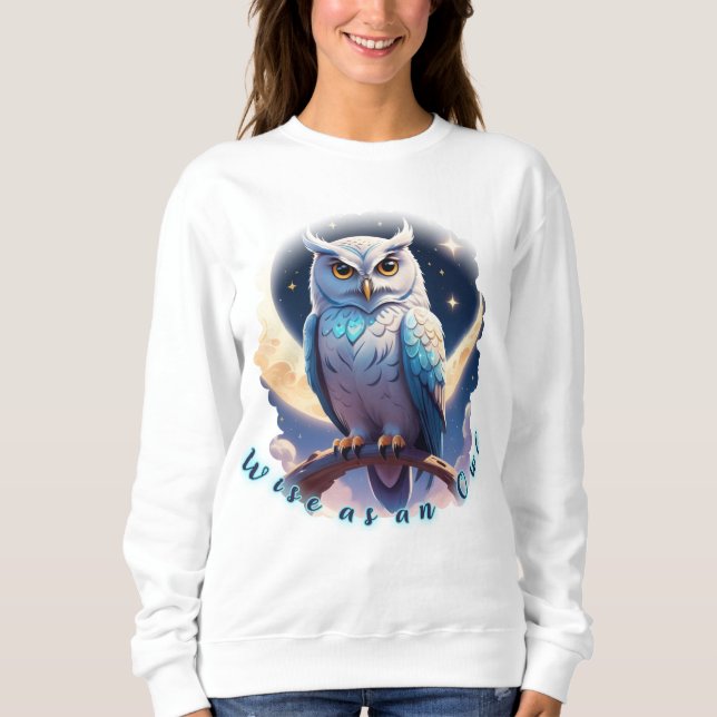 Camiseta Sábio como Coruja, Calma como Lua (Frente)