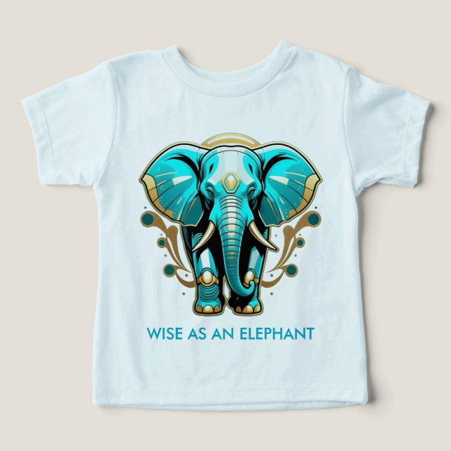 Camiseta Sábio como Elefante (Design frontal)