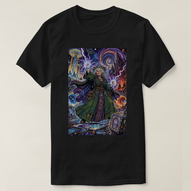Camiseta Sábio Cósmico (Frente do Design)